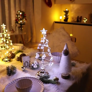 Cây giáng sinh LED Đèn bàn Điện bàn hiện đại ánh sáng phòng ngủ phòng khách trang trí Giáng sinh Quà Tặng