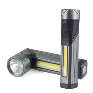 AE Best-selling built-in lithium magnetic suction work light for car repairs red and white light rechargeable flashlight multifunctional corner light