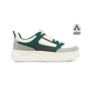 Aerostreet 37-44 Brooklyn Natural Hijau Tua Hijau Tua - Sepatu Sneakers Casual Sport