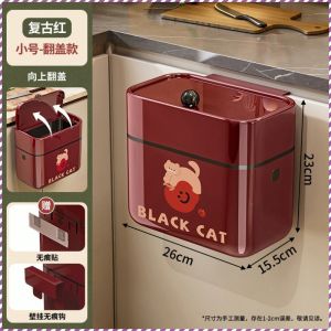 Plastic Hanging Door Household Kitchen Trash Can