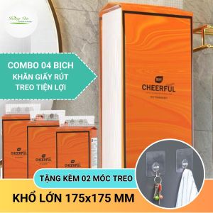 Combo 04 Bịch khăn giấy rút treo tường tiện lợi