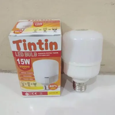 paket 10 pcs lampu led tintin 15 watt berkualitas murah