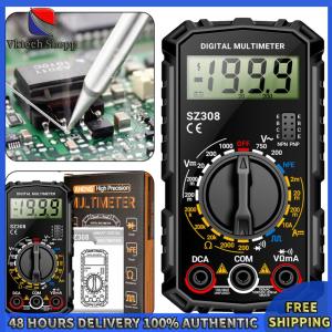 Vktech Digital Multimeter with Auto Range and Backlit LCD for Precise AC/DC Voltage Current Resistance and Continuity Checks