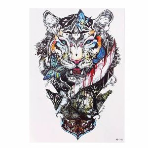 Muna shop - TATO TEMPORER TEMPORARY TAHAN AIR TAHAN LAMA MOTIF KEPALA MACAN / Temporary Tatoo sticker / tato palsu / tato temporer  FOR WOLF SERIGALA / tato terbaru / toto teemporer hitam