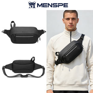 MENSPE Men Waist Bag Belt Bag for Men Crossbody Bags Shoulder Bags Fashion Waist Pack Pouch Bags Sports Travel Bags Handbags Backpacks Waterproof Sling Bags Sport Bags for Motorcycle Rider