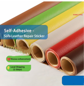Plus Size Self Adhesive Leather Patch Stickers No Ironing Sofa Repair Leather PU Fabric Waterproof