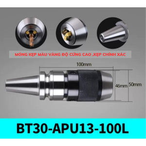 Bt40 bt50 bt30 kẹp khoan nhanh bầu kẹp mũi khoan bt apu13 apu16 tặng kèm đuôi chuột