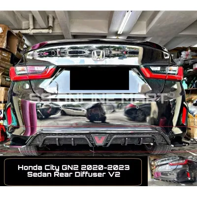 Hona City GN2 2020-2023 Sedan RS V2 Diffuser City Bodykit City GN2 Accessories RS Lips City Rear Lips