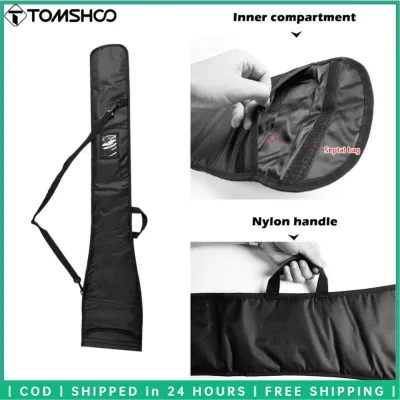 TOMSHOO Kayak Paddle Bag for 2 Paddles Adjustable Canoe Paddles Storage Bag Marine Fishing Paddle Carry Bag