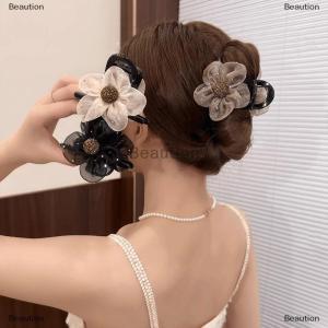 [COD] Beaution Elegant Rhinestone Sun Flowers Hair Clip Fashion Ponytail Hair Claw For Women Girls Sweet Fashion Hair Accessories Gifts