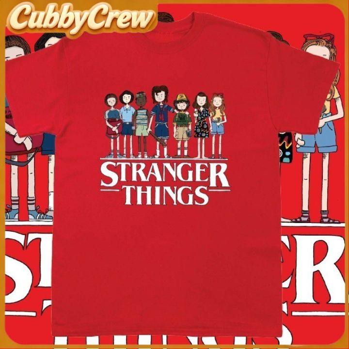 CubbyCrew%20Brand%20New%20Cool%20STRANGER%20THINGS%20Printing%20For%20Boys%20and%20Girls%20Neck%20Round%20Fitted%20Cotton%20Tops%20-%20Image%203