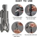 Wine Opener, Easy To Use Corkscrew Wine Opener With Foil Cutter, 6 Inches, Lightweight And Small Traver Wine Bottle Openers, Black. 