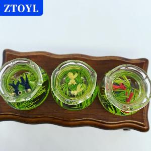 [COD] ZTOYL 1:12ชามแก้วสำหรับ Fish TANK dollhouse Miniature 1/12อุปกรณ์เสริมตกแต่ง