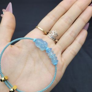 Vòng cáp ngũ điếu tỳ hưu Aqua - Phong Thủy TUDO