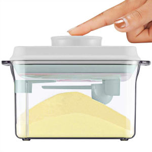 กล่องใส่นมผง ป้องกันความชื้น100% สูญญากาศ พร้อมที่แขวนช้อนตวงใต้ฝากล่อง กล่องเก็บนมผง กล่องนมผง ของใช้เด็กอ่อน