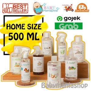 PURECO HOME SIZE 500ml Liquid Detergen Bottle and Dish Wash Vegetable and Salad Wash Baby Sabun Detergen Sabun Cuci Botol MPASI / Sabun Cuci Sayur Buah Sabun Cuci Tangan Hand Sanitizer Multi Surface Cleaner Bayi Aman Ramah Lingkungan Babymaniashop