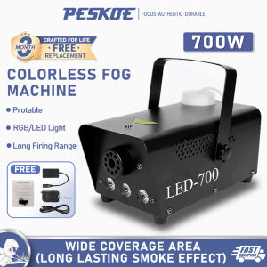 13 Colors Fog Machine 700W Professional RGB LED Stage party Stage strobe light Effects Fog Machine With Remote Control Portable Durable Smoke Wide Coverage Area Stage Fogger Ejector   For Dj Equipment Wedding Party