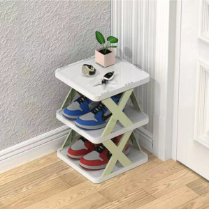 Rak Sepatu 3 Tingkat Model X Anti Rayap / Model Zigzag / Rak Serbaguna 3 Susun / Tempat Penyimpanan Sepatu & Sandal (PILIH WARNA)