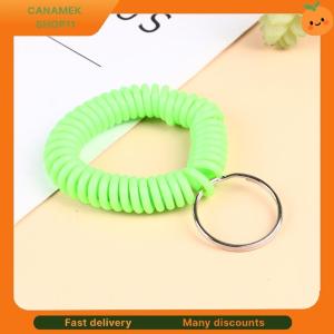 ❣️❣️❣️ 10pcs Multipurpose Stretchable Wristband Keychain Spring Flexible Spiral Elastic Band Bracelet Key Holder Ring For Sauna Gym Outdoor Sports Hair Rings