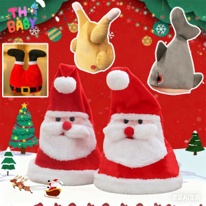 Oldlaiben หมวกไก่งวงขยับได้ หน้ากากหัวม้า หน้ากากคอสเพลย์ อุปกรณ์ประกอบฉากปาร์ตี้ หมวกฉลามหางดุ๊กดิ๊ก