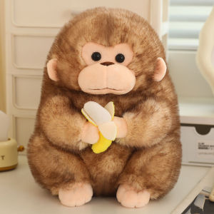 XY Cute golden monkey banana plush doll gift for girlfriend Baby Soothing Toy Home Decor Stuffed Toy Throw Pillow YX