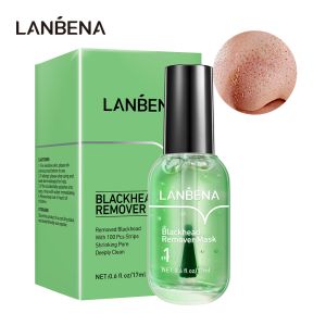 LANBENA Blackhead Remover Serum Whitehead Removal Deep Cleaning New Style Quick Drying Non Stick Facial Shrink Pores Skin Care 17ml