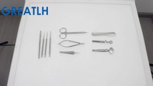GREATLH Ophthalmic Meibomian Flap Eyelid Forceps Clip Eye Apparatus Massage Tweezers Eyelid Plate Ophthalmic Instrument