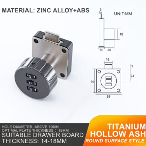 Security Password Bolt Lock Door Shoe Cabinet Drawer Push Pull Double Open Lock with Screws and Glue