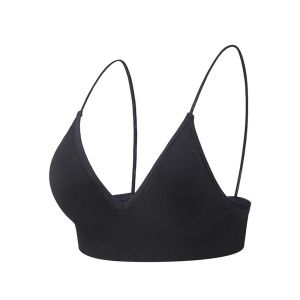 NEB11 Mỏng Không xương Cup tam giác Đẩy Lên Thể thao Áo Ngực Sâu V Bralettes Tập thể dục Yoga Hàng Đầu Phụ Nữ Crop Top