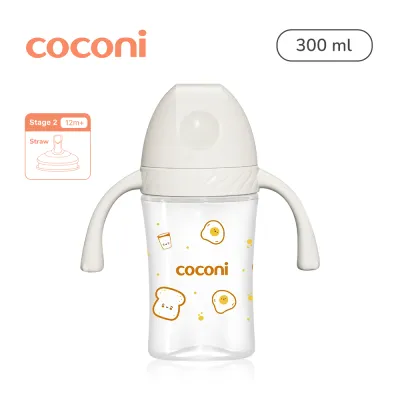 COCONI Dental-Care Sippy Cup | 240ml 300ml | Botol Minum Anak Bayi Dengan Pemberat Spout Straw BPA FREE