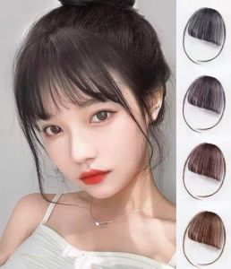 [ hàng hót tóc thật 100% ] tóc giả nữ tóc mái giả tóc mái thưa tóc thật tóc mái thưa hàn quốc