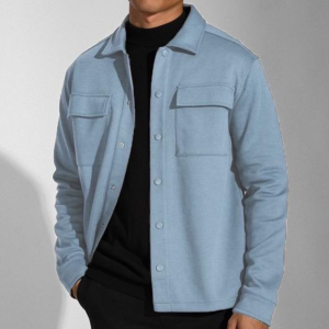 CLPS APPAREL Shacket Jacket Semi Parka Bahan Fleece Pria Terbaru M - XXL Premium Quality Korean Style Viral Kekinian