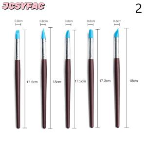 JCSYFAC 5 cái bộ Silicone Đất Sét Điêu Khắc Công Cụ Cho Bàn Chải Mô Hình Chấm Móng Tay Nghệ Thuật Gốm Đất Sét Công Cụ Tự Làm Khắc Gốm Sứ Điêu Khắc