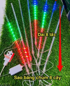 Đèn led sao băng 50cm dùng trang trí ngoài trờisân vườn