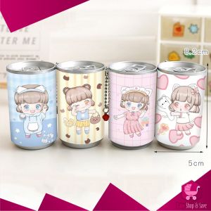 BabyShop-C792 Tissue Basah Kaleng Mini Korea Karakter Lucu Isi 30 Lembar Sekali Pakai Portable