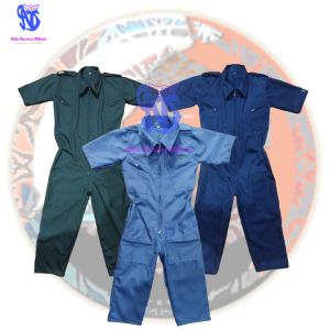 Baju Montir Anak Wearpack Kostum Profesi Mekanik Anak Lengan Pendek