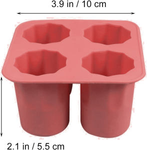 Wineglass Ice Cylinder Shot Glass Ice Mold Silicone Tray Makes Shot Glasses Out of Ice