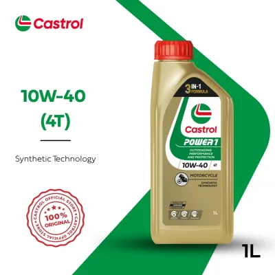 Castrol POWER1 4T 10W-40 1L Motorcycle Engine Oil | Superior Acceleration & Engine Protection