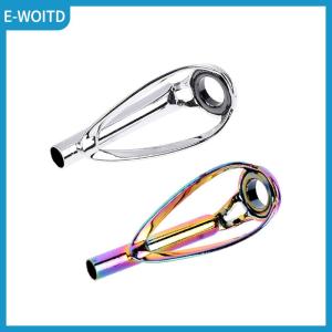 【E-WOITD】 1pc Sliver Rainbow Top Tip Guide Ring Free of Tangle for Spinning Fishing Rod Fishing Accessories