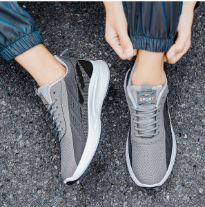 Giày Sneakers nam đen xám
