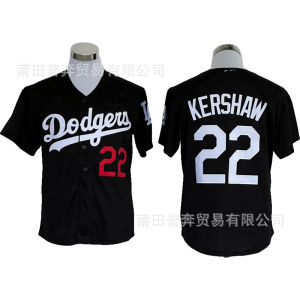 MLB Dodgers # 22 Kershaw Embroidered Baseball Jersey large quantities in stock