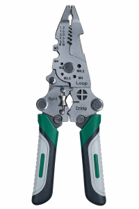 Premium Industrial Multi-Tool Wire Stripper | Heavy Duty Foldable Plier Cutter Crimper Twister for Home & Electrical