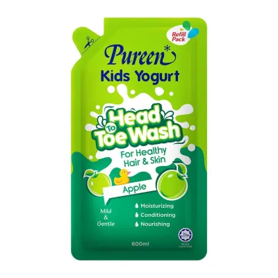 Pureen Kids Yogurt Head To Toe Wash Refill Pack Apple