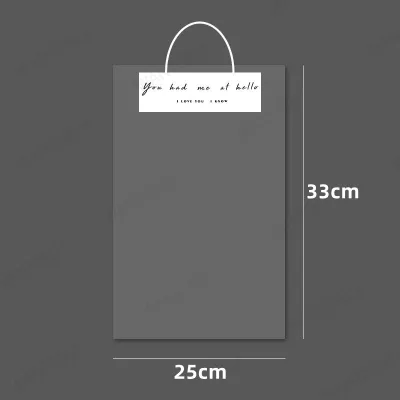 [1pcs] Transparent Flower Holiday Gift Opp Tote Plastic Bag Bouquet Packing Shopping Handbag Bunga Plastik Beg 花束手提透明袋