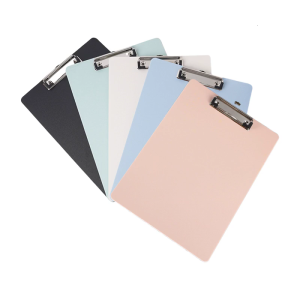 5Pcs Business Clipboard 12x8.6Inch Clip Board Writing Board with Hanging Hook Metal Clip Writing Board for Office School
