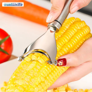 JustLiving Stainless Steel Corn Thresher Stripper Corn Planer Useful Corn Kernel Separator Kitchen Gadgets Tools