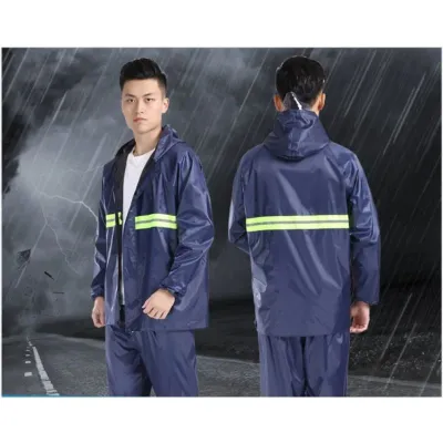 MHONLINE Waterproof Motorcycle Reflective Raincoat Set