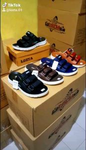 Sandal Pria Distro Velcro & Sandal Slip On Kekinian