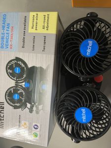Quạt đôi to mitchell 12v 24v dùng trên ô tô