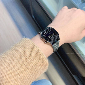 ✅ ของแท้ทั้งร้าน นาฬิกาผู้หญิง Casio รุ่น A168WGG-1B คาสิโอ